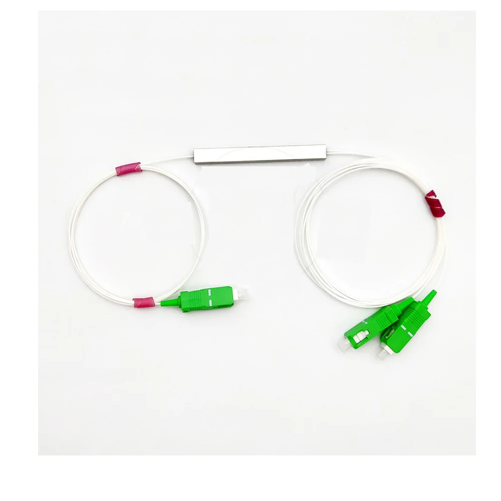 

Free Shipping 0.9mm Steel Tube 1x2 Mini Blockless 1*2 SC/APC Connector Fiber Optic PLC SplitterHigh reliability and durability