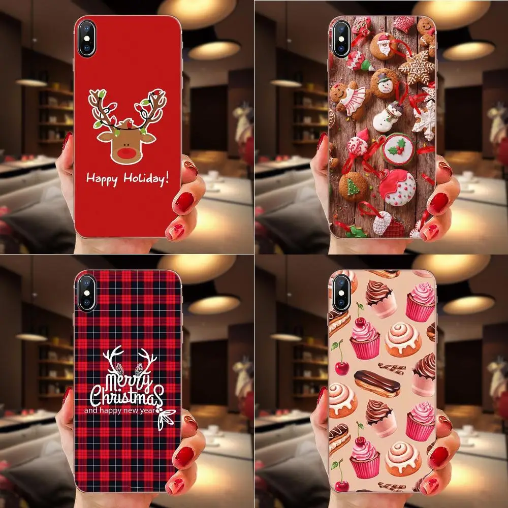 Тонкий чехол из ТПУ для Sony Xperia Z Z1 Z2 Z3 Z4 Z5 compact Mini M2 M4 M5 T3 E3 E5 XA XA1 XZ Premium Happy праздничные