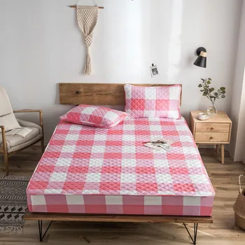 

200*220*36cm Size Terry Mattress Pad Cover 100% Sheet Matras Protector Bed Mattress Fitted Anti Punaise De Lit Mattress for Bed