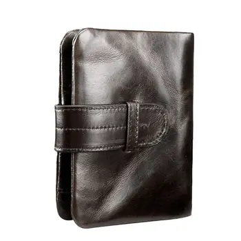 

Men's Vintage Genuine Leather Wallet Card Holder Clutch Coin Purse Pockets Slim L9BE