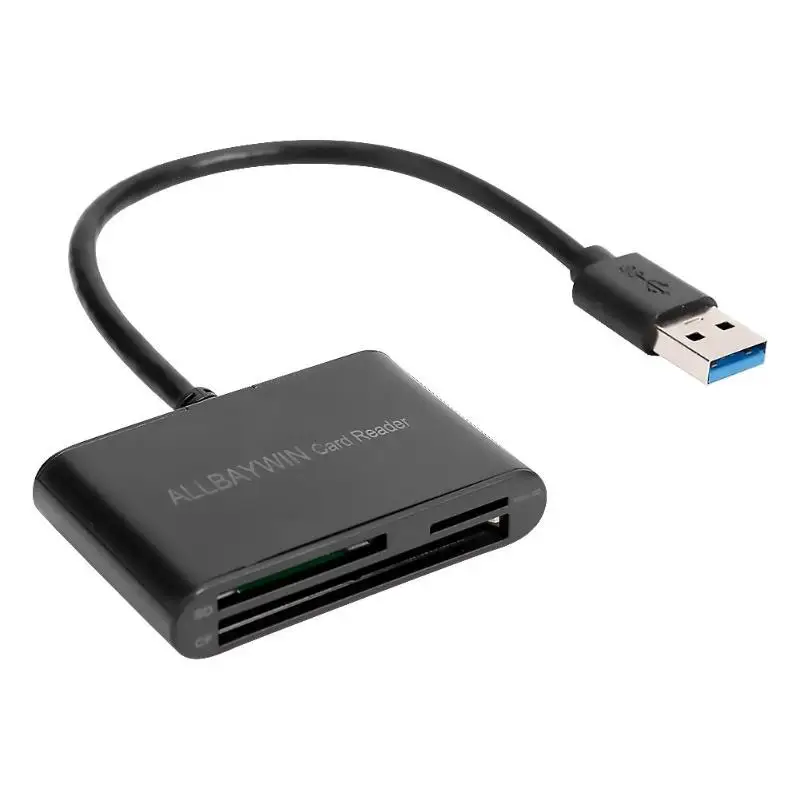 Высокоскоростной мини USB3.0 кардридер с поддержкой горячей замены безопасности надежный 3 в 1 универсальная карта памяти и TF карта и CF карта