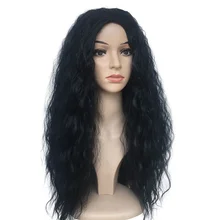 Парик длинные волосы Кукуруза Горячие пушистые длинные вьющиеся волосы парик воды волнистая волна для женщин Косплей WH998