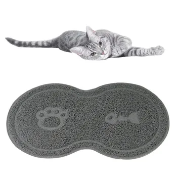 

Pet Dog Cat Feeding Mat Pad Cute fish claw print Pet Feeding Mat Dish Bowl Food Feed Placement Dog Accessories#0810y30