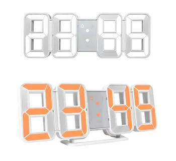 

Digital Wall Clock 3D LED Large Time Calendar Temperature Desk Table Modern Design Digital Table Clock Backlight Home Clocks