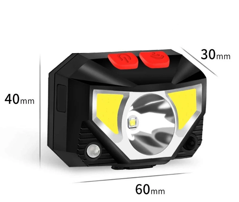 Powerful LED Headlight Sensor Head Light USB Rechargeable Headlamp Head Torch Waterproof for Camping Hiking Fishing