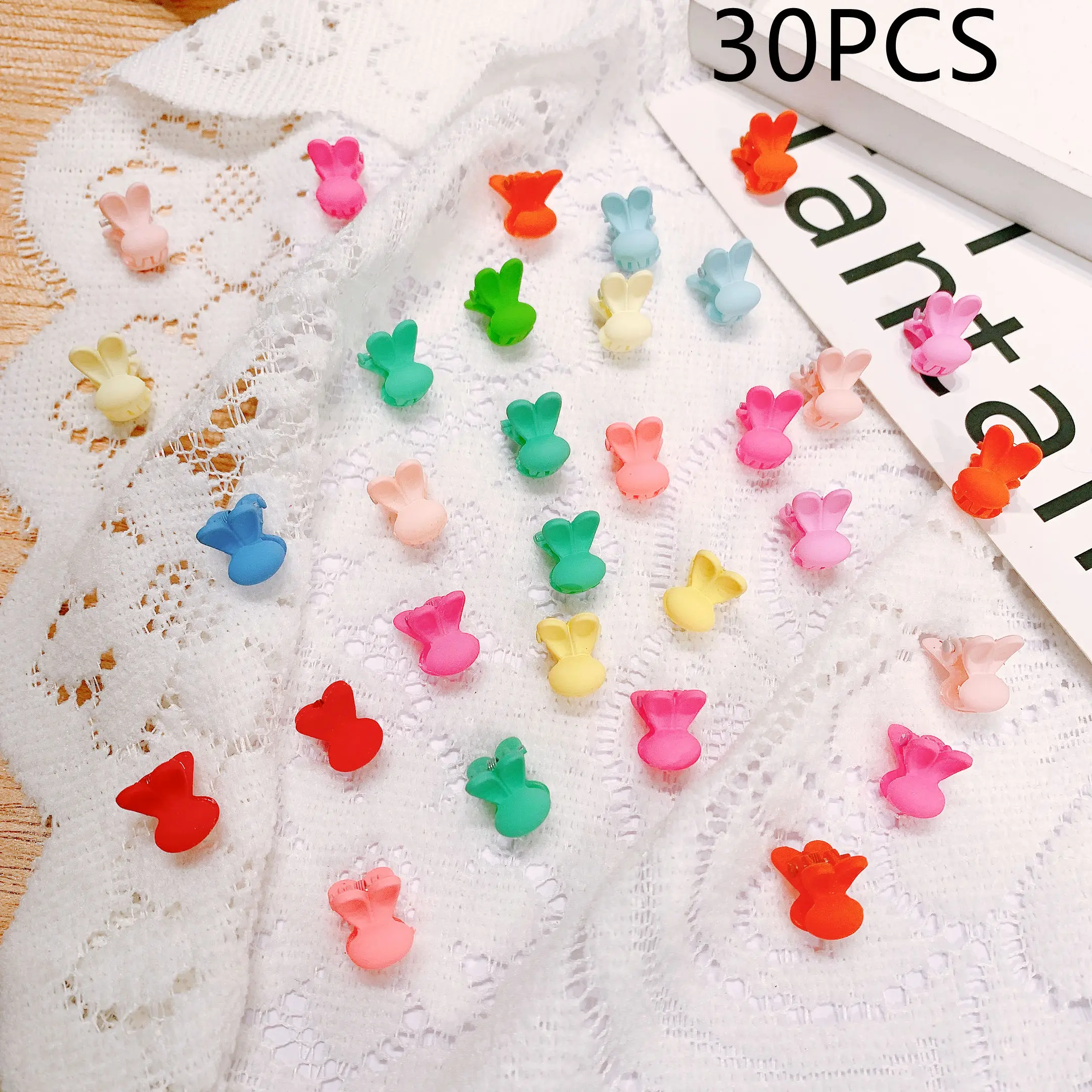 large hair clip 30/50PCS Set Girls Cartoon  Colorful Flower Mini Hair Claws Kids Sweet Hairpins Children Fashion Hair Accessories Cute Hair Clip goody hair clips