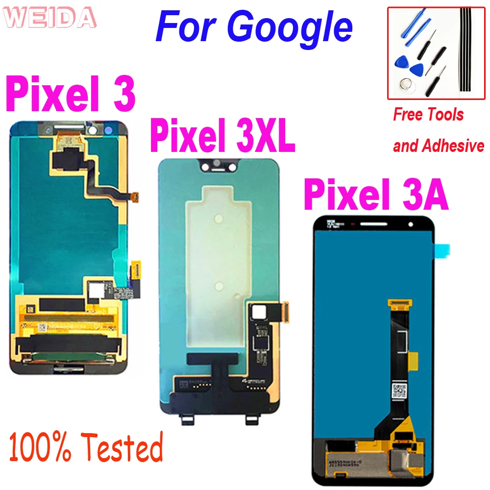 100% тестирование ЖК-дисплей для Google Pixel 3 пикселей 3XL XL 3A Дисплей кодирующий