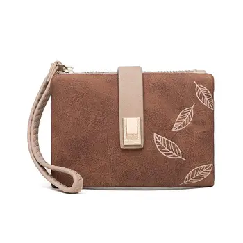 

Matte Pu Leather Women Wallet Small Zipper Coin Purse Short Ladies Wallet Wristlet Women Purse Female Coin Pocket Card Holders