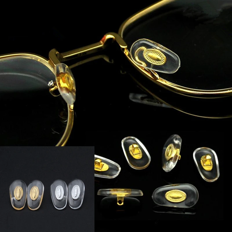 10 PCS Silicone Aviator Glasses Eyeglass Sunglasses Nose Pads Spectacles Non Slip Transparent Nosepads Eyewear Accessories 6