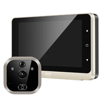 

5.0 Inch Smart Door Viewer 720P HD Motion Detection Infrared Night Vision Visual Doorbell 160 Wide Angle Door Peephole Camera