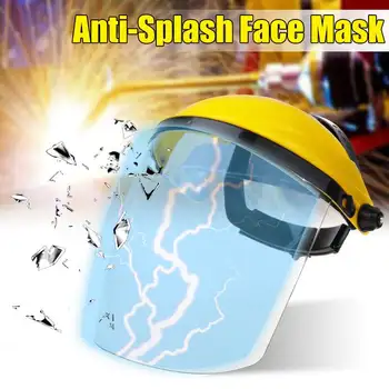 

Protective Full Face Mask Welding Helmet Anti-UV Clear Safety Anti Splash Shield Visor Workplace Protection Supplies Anti-Shock