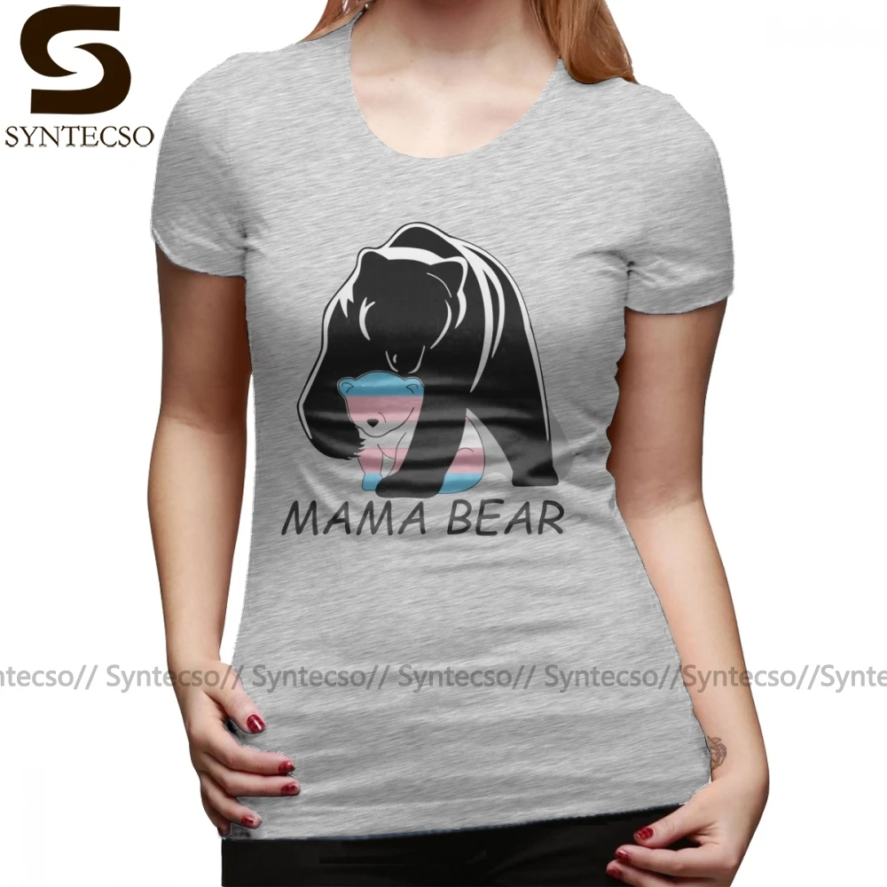 I Love Mama майка транссексуалов гордость медведя и надписью футболка Серебристые
