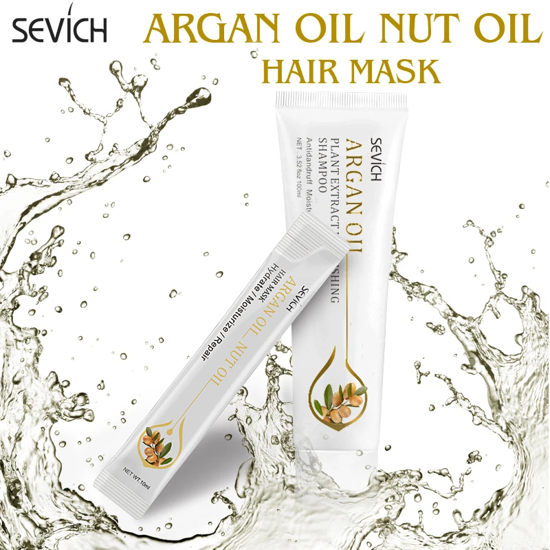 Sevich 10pcs Argan Oil Hair Mask Dry Damaged Repair Nourishing Hair Care 5PCS Anti-loss Treatment Ginger Hair Conditioner Sevich 10pcs Argan Oil Hair Mask Dry Damaged Repair Nourishing Hair Care 5PCS Anti-loss Treatment Ginger Hair Conditioner