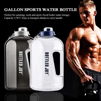 

1 Gallon(3.78L) Large Capacity Sports Water Bottle,leak-proof, Food Grade Material BPA Free