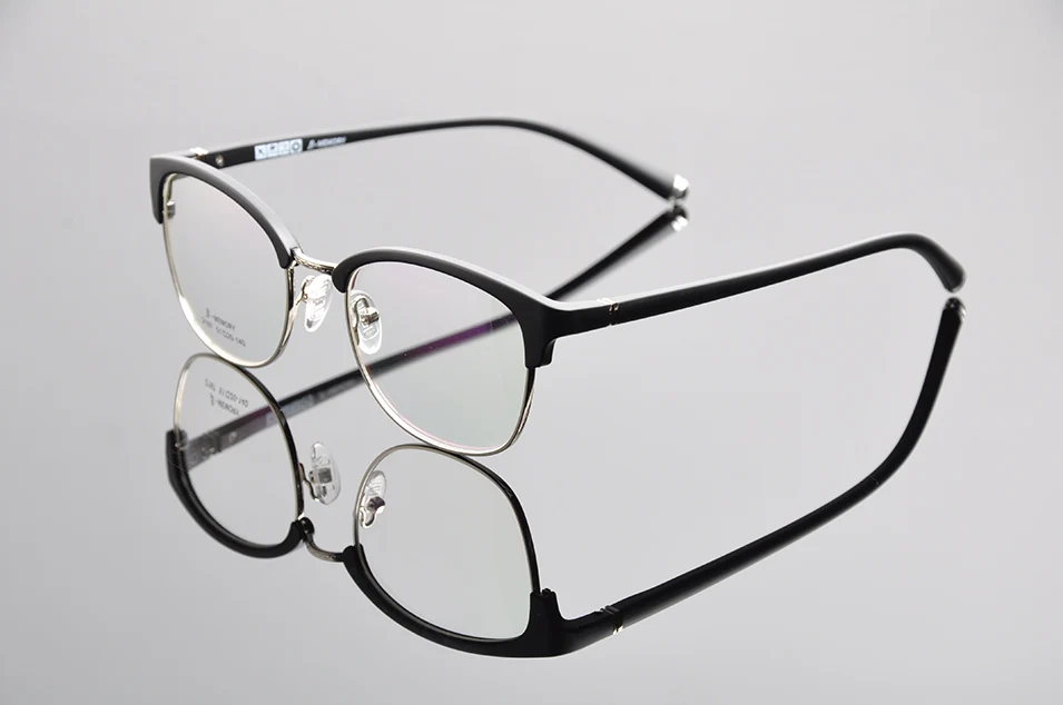 Винтаж Nerd рамки Eyeglasses способа с прозрачными линзами в стиле ретро глаз оправы для очков в стиле унисекс, Eeyeglasses W/Чехол квадратный Стиль очки с диоптриями