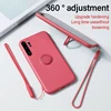 Ultra-thin Silicone Magnetic Holder Phone Case For Huawei P40 P30 P20 Lite Mate 30 20 Pro Honor Stand Finger Ring Bracket Cover ► Photo 3/5