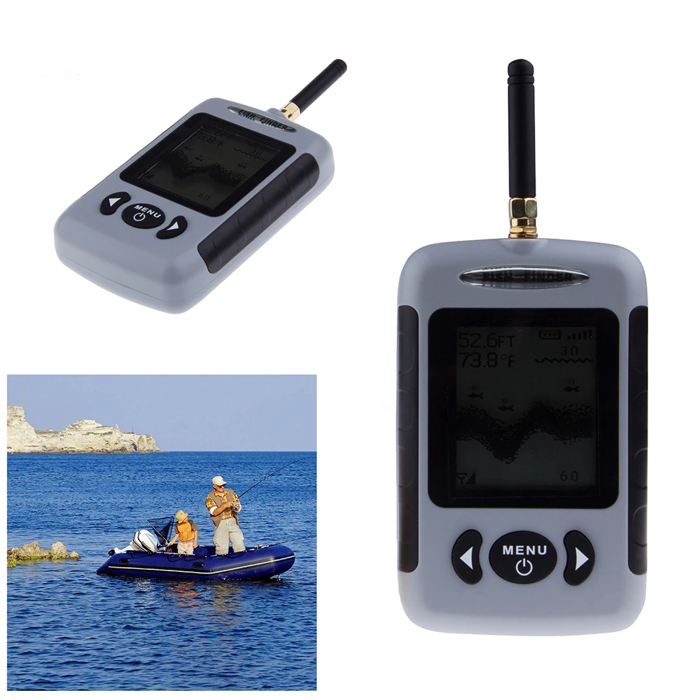 

Wireless Sonar Sensor Fish Finder Ocean River Adjustable Chart Speed Outdoor Designed Amateur Professionals Wireless Fish Finder