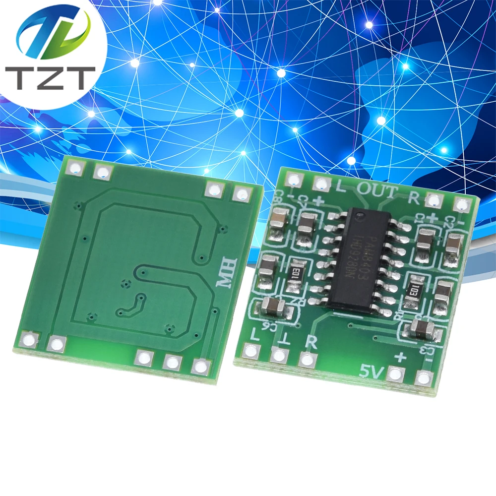 5PCS Mini Digital Power Amplifier Board PAM8403 Class D 2*3W