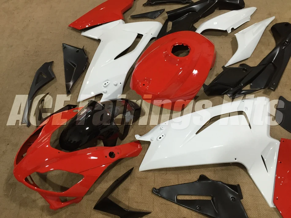 Литья под давлением обтекатель комплект подходит для Aprilia RS125 06 07 08 09 10 11 RS4 РСВ 125 2006-2011 Обтекатели глянцевый красный белый