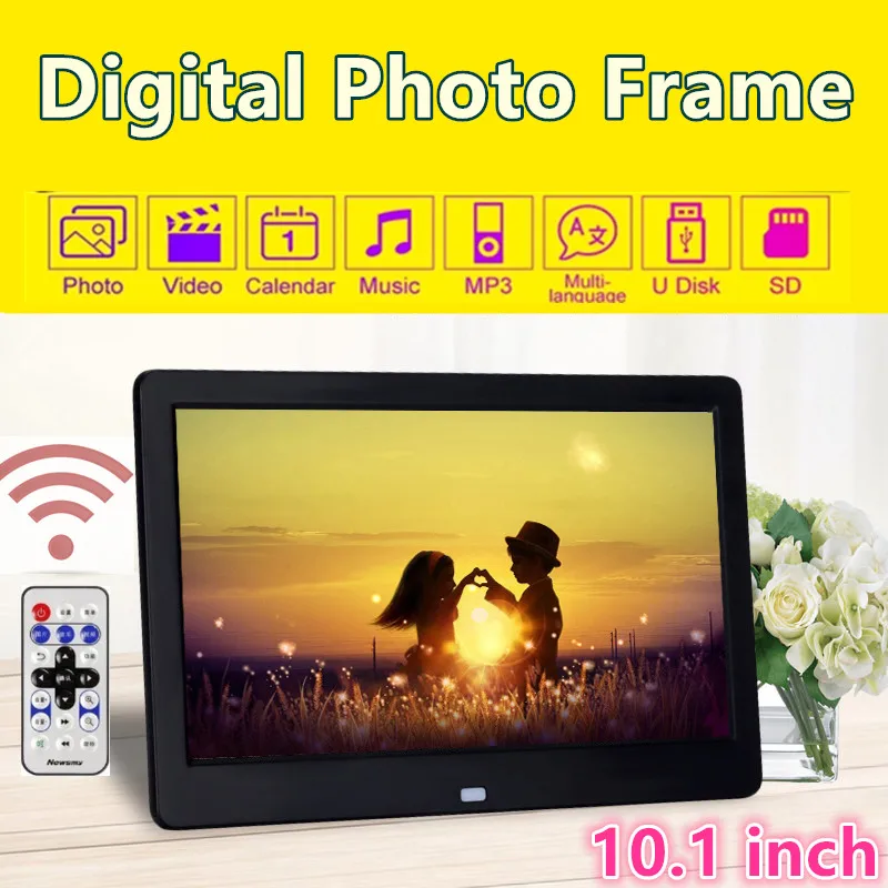 US $58.80 BABY family 10 inch Screen Digital Photo Frame HD 1024x600 LED Backlight Full Function Picture Video Electronic Album Gift