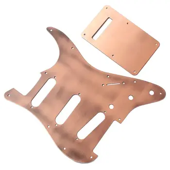 

1Set Metal Guitar Pickguard Aluminum Shield Scratch Plate with Back Cover Board PXPF