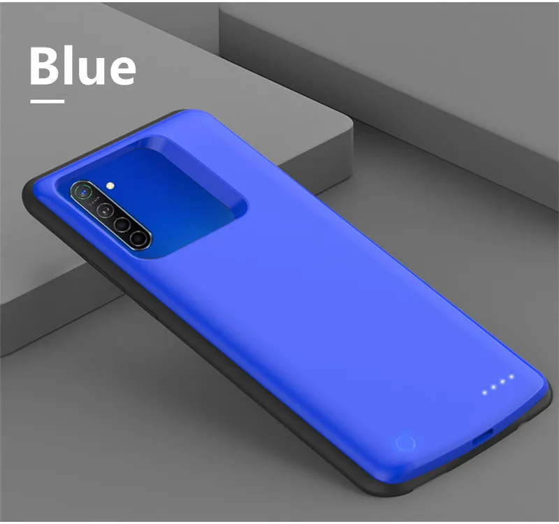 Blue 6500 мАч чехол для внешнего аккумулятора s для OPPO K5 power Bank чехол для зарядки аккумулятора чехол для портативного зарядного устройства для телефона чехол s - Цвет: Blue