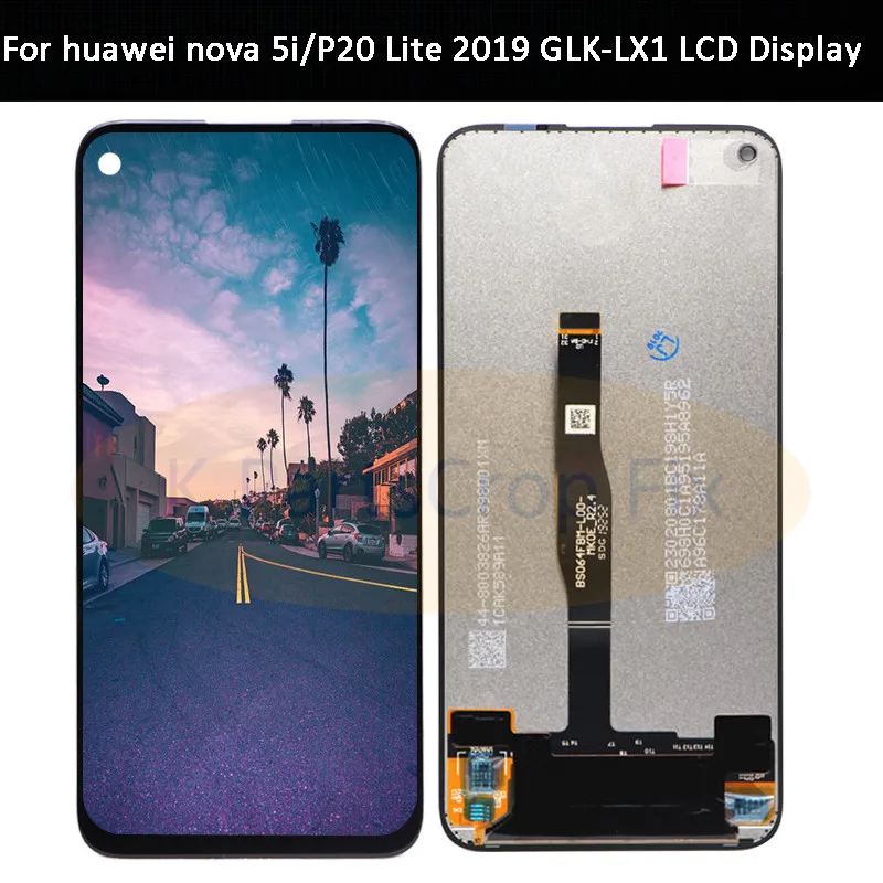 Для huawei nova 5i nova 5i lcd дисплей кодирующий преобразователь сенсорного экрана в сборе GLK-LX1 GLK-LX2, GLK-LX3 для huawei p20 lite lcd