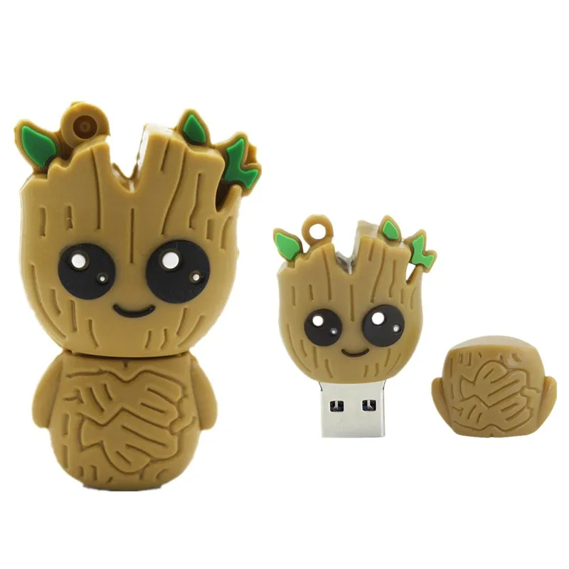 

Cute Cartoon Groot Pen Drive Animated Usb Flash Drive 2.0 Flash Memory Card 4GB 8GB 16GB 32GB 64GB 128GB 256GB Pen Drive U Disk