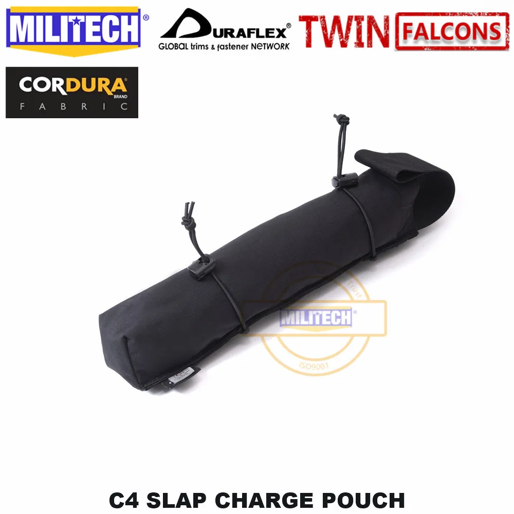 Black MILITECH TWINFALCONS TW Delustered Eagle Breacher Stri одиночный C4 TNT Slap сумка для зарядного устройства аксессуары сумка - Цвет: Black