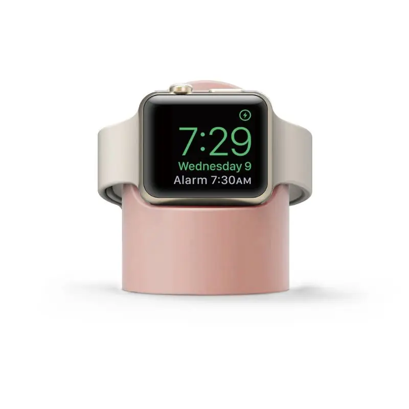 Зарядное устройство гору силиконовый держатель Dock для Apple Watch Series 4/3/2/1 44mm/42mm/40 мм/38 мм зарядный кабель