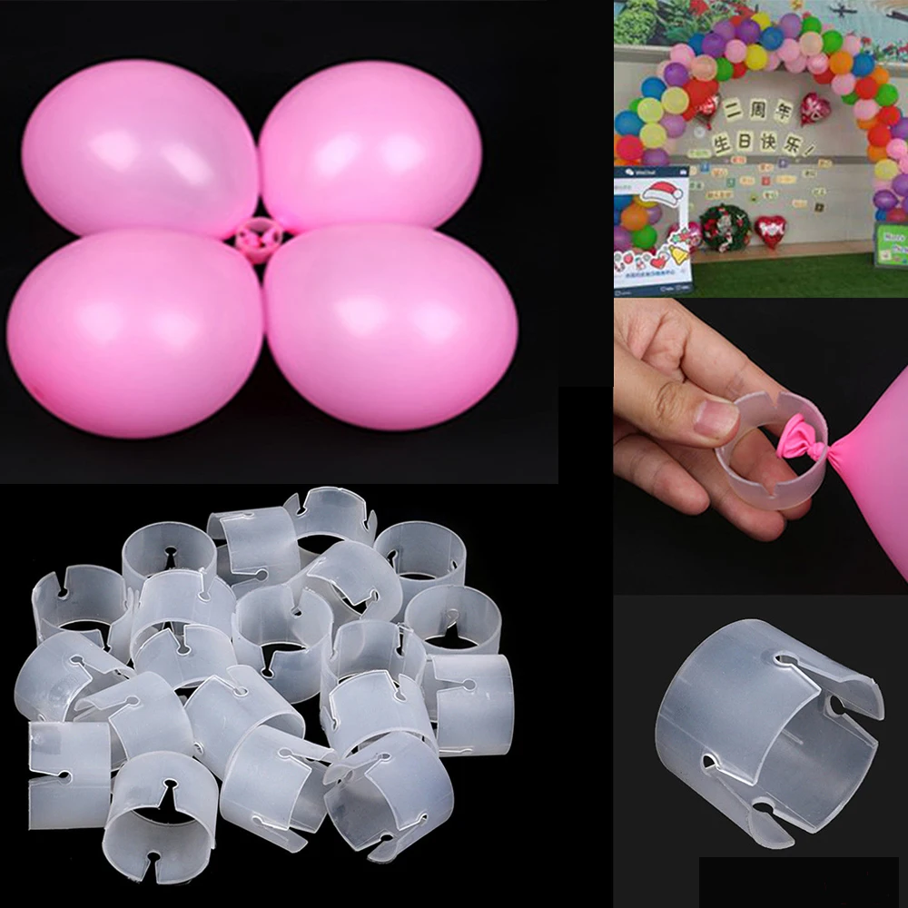 Пластиковый шар в форме арки зажим соединители Застежки DIY рождественские украшения для свадебной вечеринки аксессуары Зажимы для баллонов
