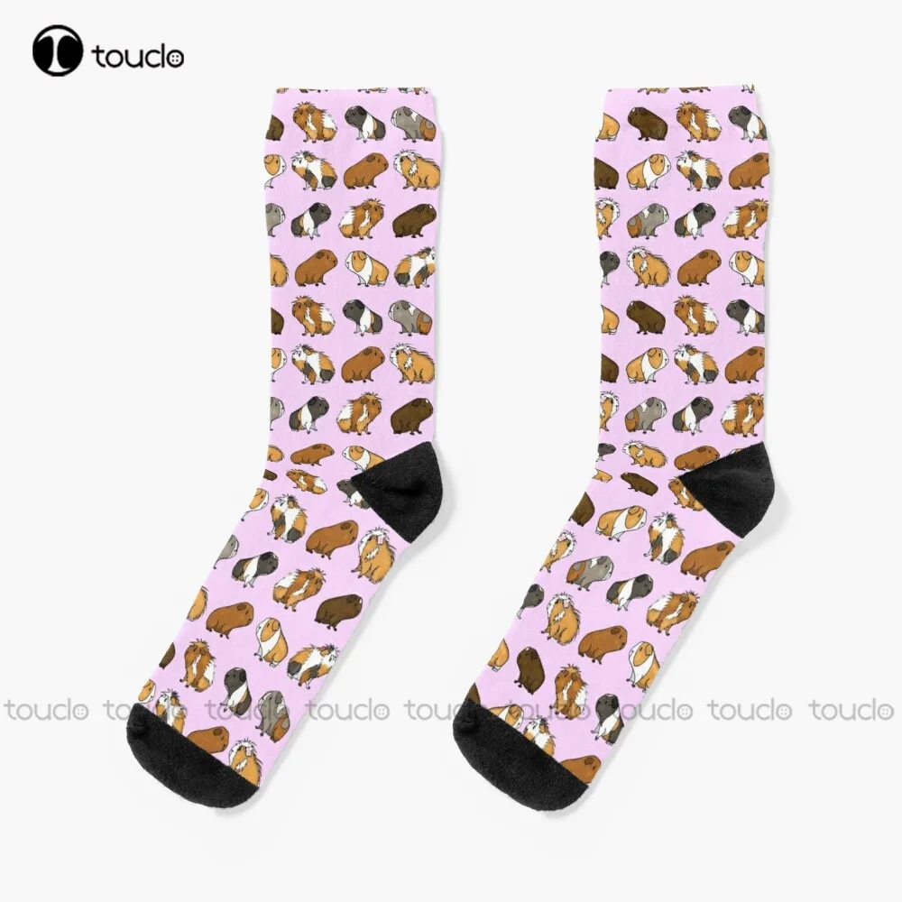 

Guinea Pig Procession (Pink) Socks Girl Socks Personalized Custom Unisex Adult Teen Youth Socks 360° Digital Print Fashion New