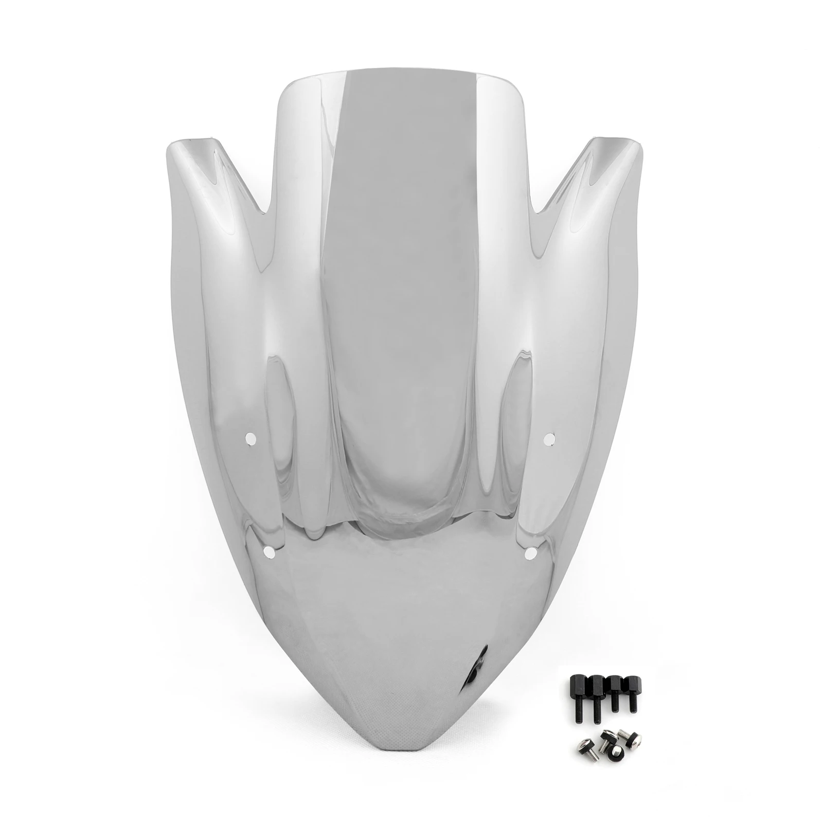 Artudatech ABS ветровое стекло экран двойной пузырь для Kawasaki Z1000 2003-2006 ветровой экран Мотоцикл Запчасти - Цвет: Chrome