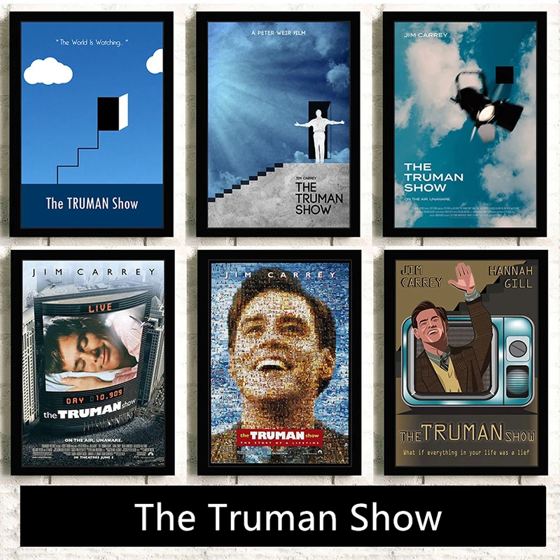The Truman Show Movie HD Star Canvas Painting Nordic Posters and Prints