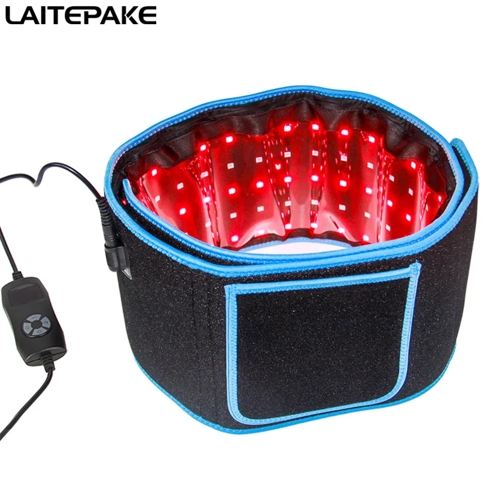 led weight loss belt LED red light belt heating belt pulse belt 660NM treatment belt for Skin Pain Relief Switch on/off Red