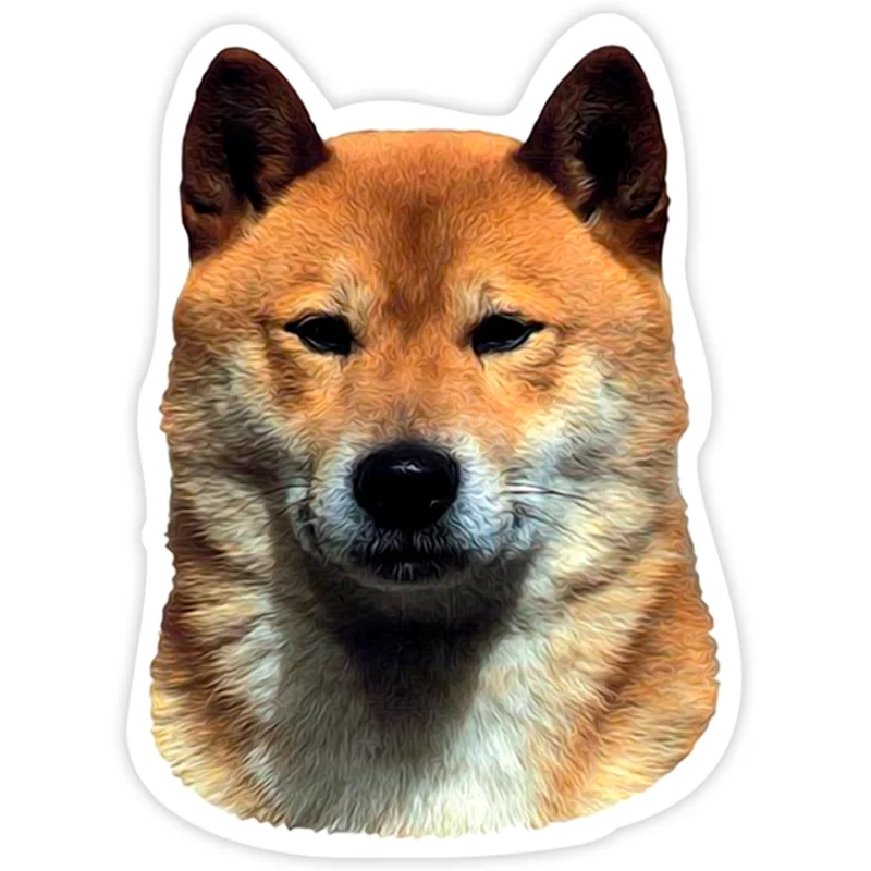 

S40289# Various Sizes PVC Decal Shiba Inu Dog Car Sticker Waterproof on Bumper Rear Window Laptop Refrigerator Toilet