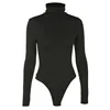 Women Black Long Sleeve Bodysuit Autumn Winter Turtleneck Bodysuits Womens Sexy Bodycon High Waist Romper Body Femee ► Photo 3/6