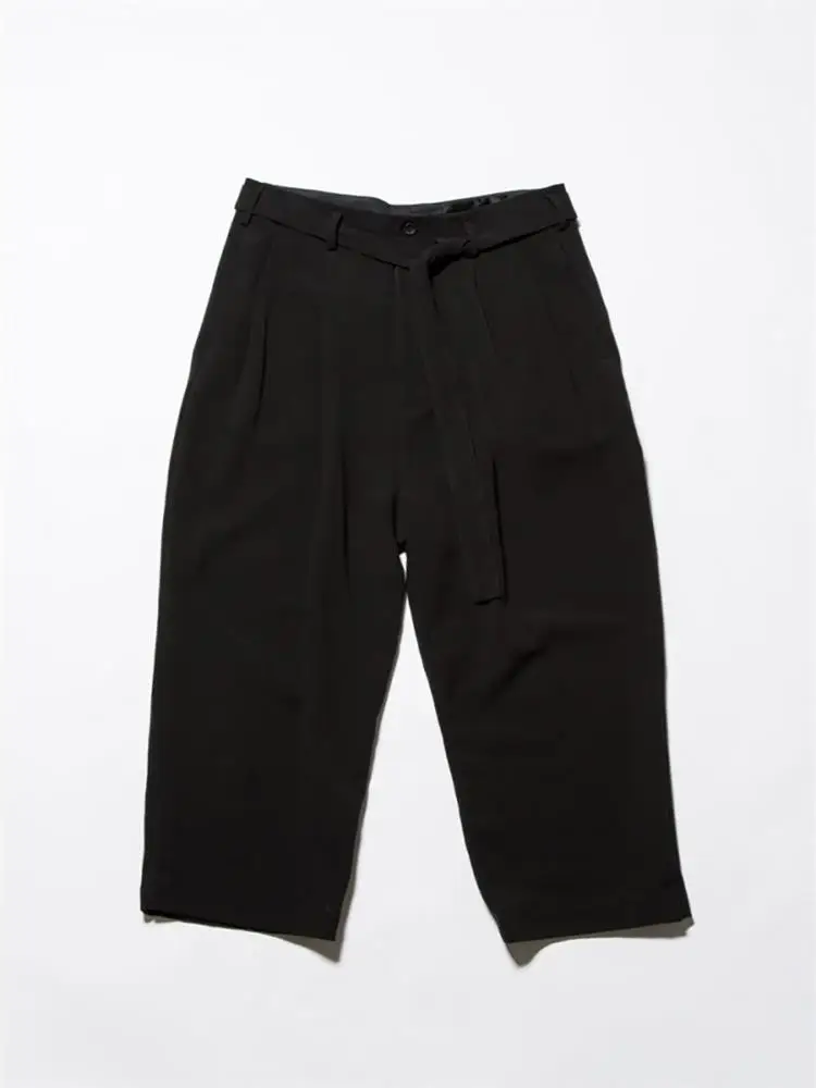 Men's Casual Pants Straight Pants Turnip Pants Spring And Autumn New Black Simple Loose Youth Fashion Large Size Nine Points