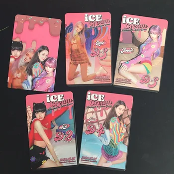 

BP X Selena Gomez Ice Cream Poster Photo Cards LISA JENNIE JISOO ROSE