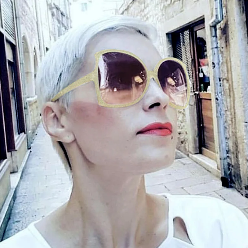 2020 Mermaid retro sunglasses temperament women glasses queen style shining sun glasses vintage fashion female Party glasses