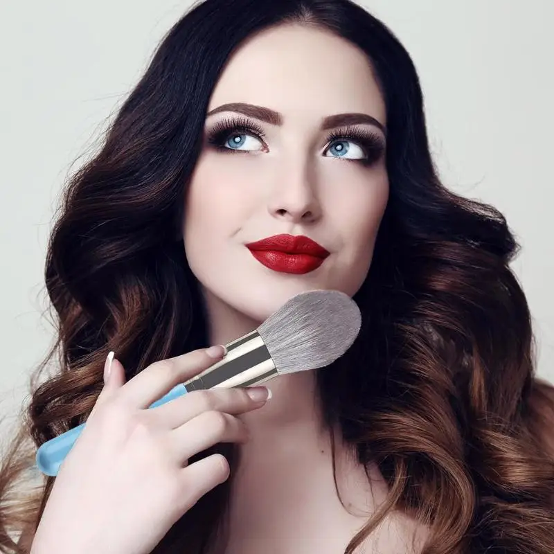 13pcs Natural Nylon Hair Makeup Brushes Set Blush Eyeshadow Powder Brushes Eyeliner Blending Eye Shadow Makeup Tool