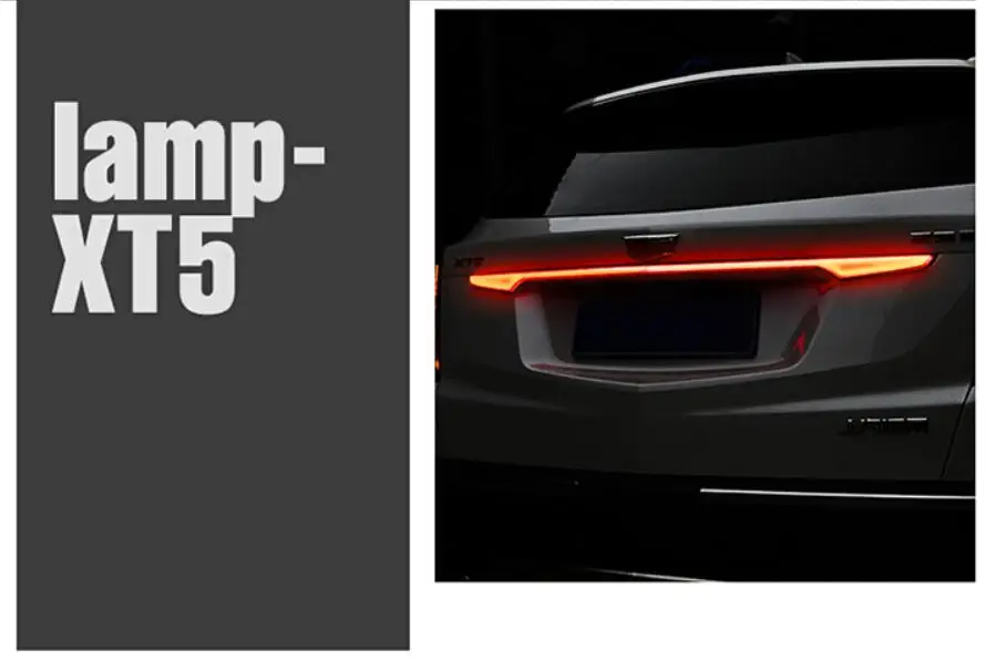 2018y автомобильный бампер задний светильник для cadillas XT5 задний светильник автомобильные аксессуары светодиодный DRL Taillamp для cadillas XT5 противотуманный светильник