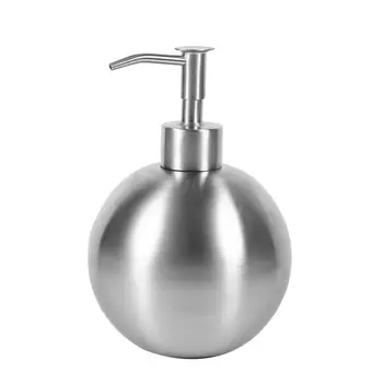 

Promotion! 500Ml Ball Stainless Steel Kitchen Bathroom Hand Pump Liquid Soap Dispenser Lotion Detergent Bottle