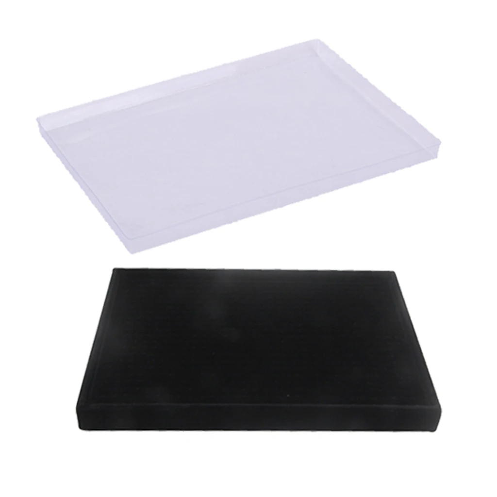 Jewelry Display Organizer Storage Box Case Tray, Showcase Organizer Holder for Ring, Earrings, Cufflinks, Necklace Holder