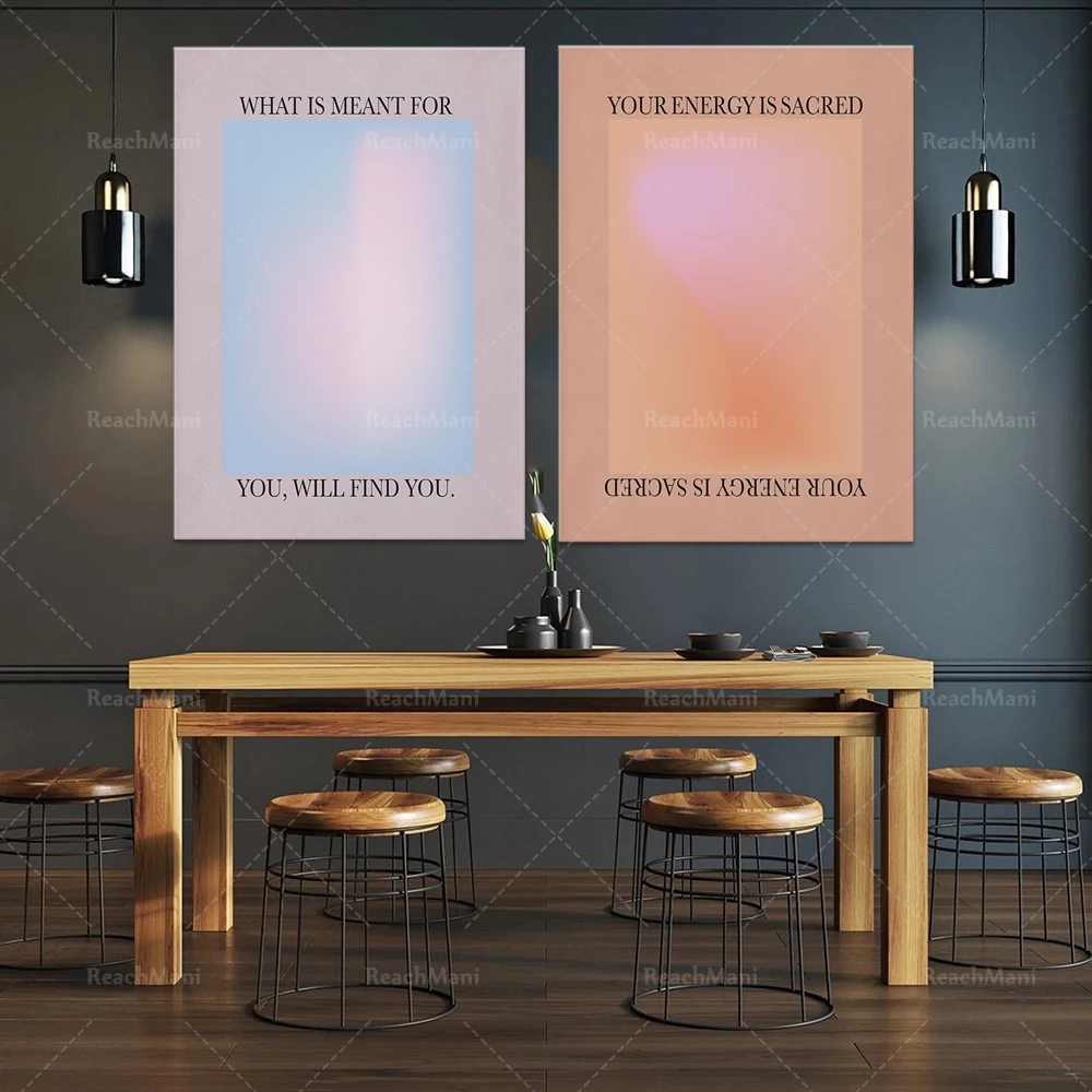 

Your energy is sacred | Soft decoration | | 90s aesthetics | Abstract spiritual wall art | Aura painting | | Color therapy poste