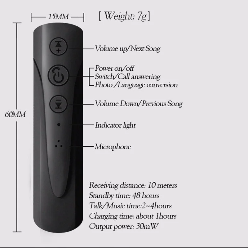 Приемник Bluetooth 3 5 мм Jack передатчик аудио громкой связи гарнитура для Беспроводной