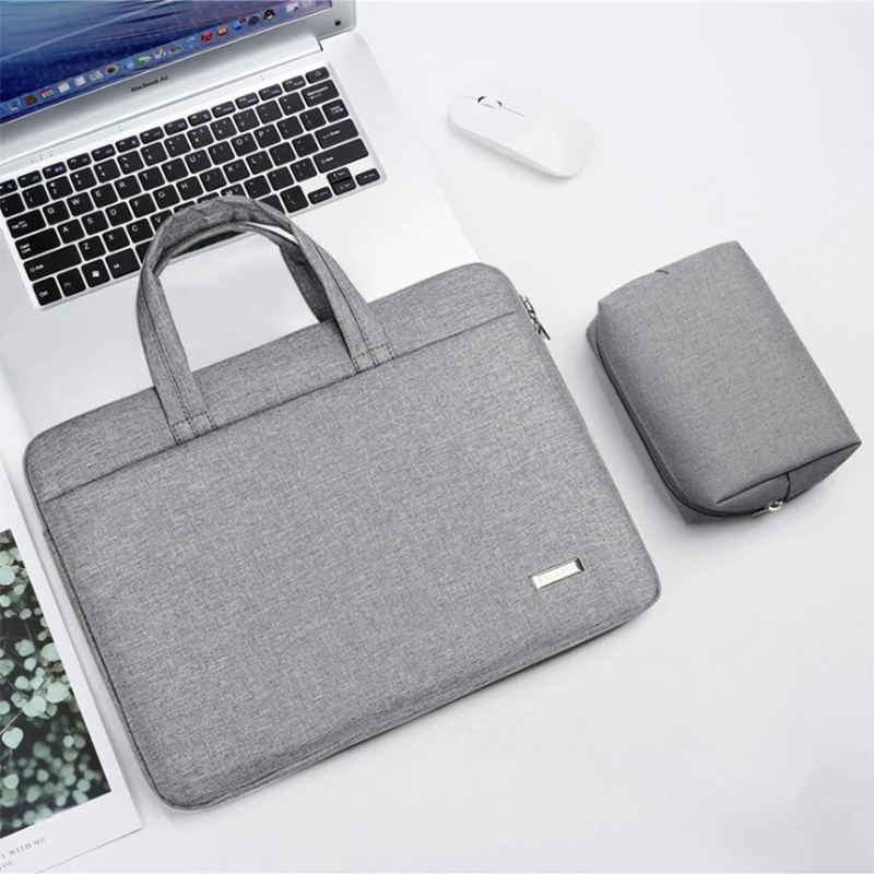 Laptop Bag 15.6 15 14 11 13Inch Briefcase,Laptop Bag Carrying Case with  Tablet Sleeve, Organizer for Men Women, Business Travel College School Gray