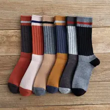 CA085, 5 пар, высокое качество, женские носки, пэтчворк, прочные хлопковые носки, удобные, Harajuku, с повседневной обувью