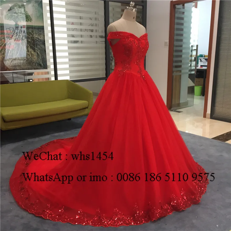 Mbcullyd принцессы Пышное красное платье Quinceanera для девочек блестящие Бисер с открытыми плечами, Vestidos De 15 Anos сладкий 16 вечерние платья