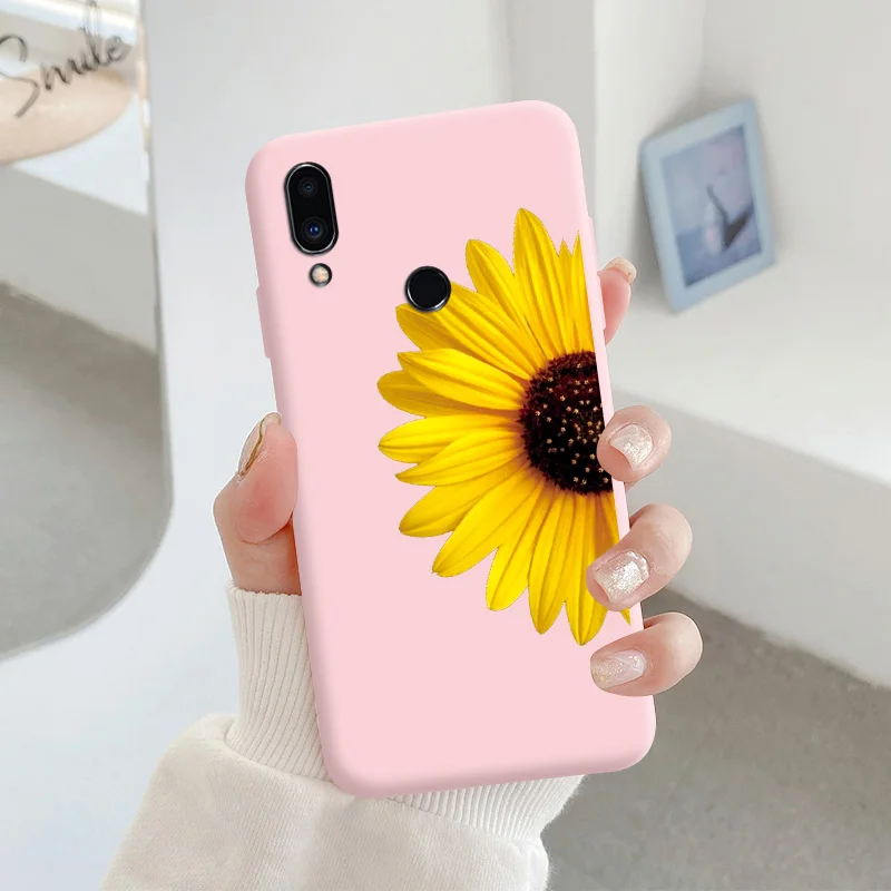 For Meizu note 9 Protective Shell Silicone Soft Shell Phone Case Candy Color Case Fashion Silicone Color Chrysanthemum meizu phone case with stones lock Cases For Meizu